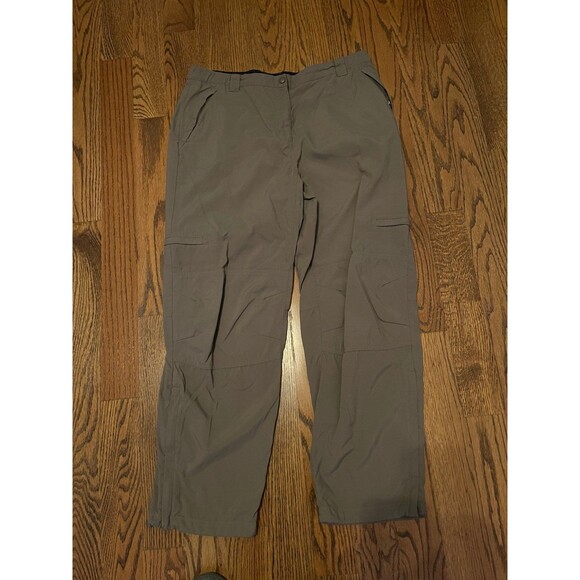 LL Bean Pants Womens XL Pet Khaki tan Nylon Pants - Picture 1 of 4